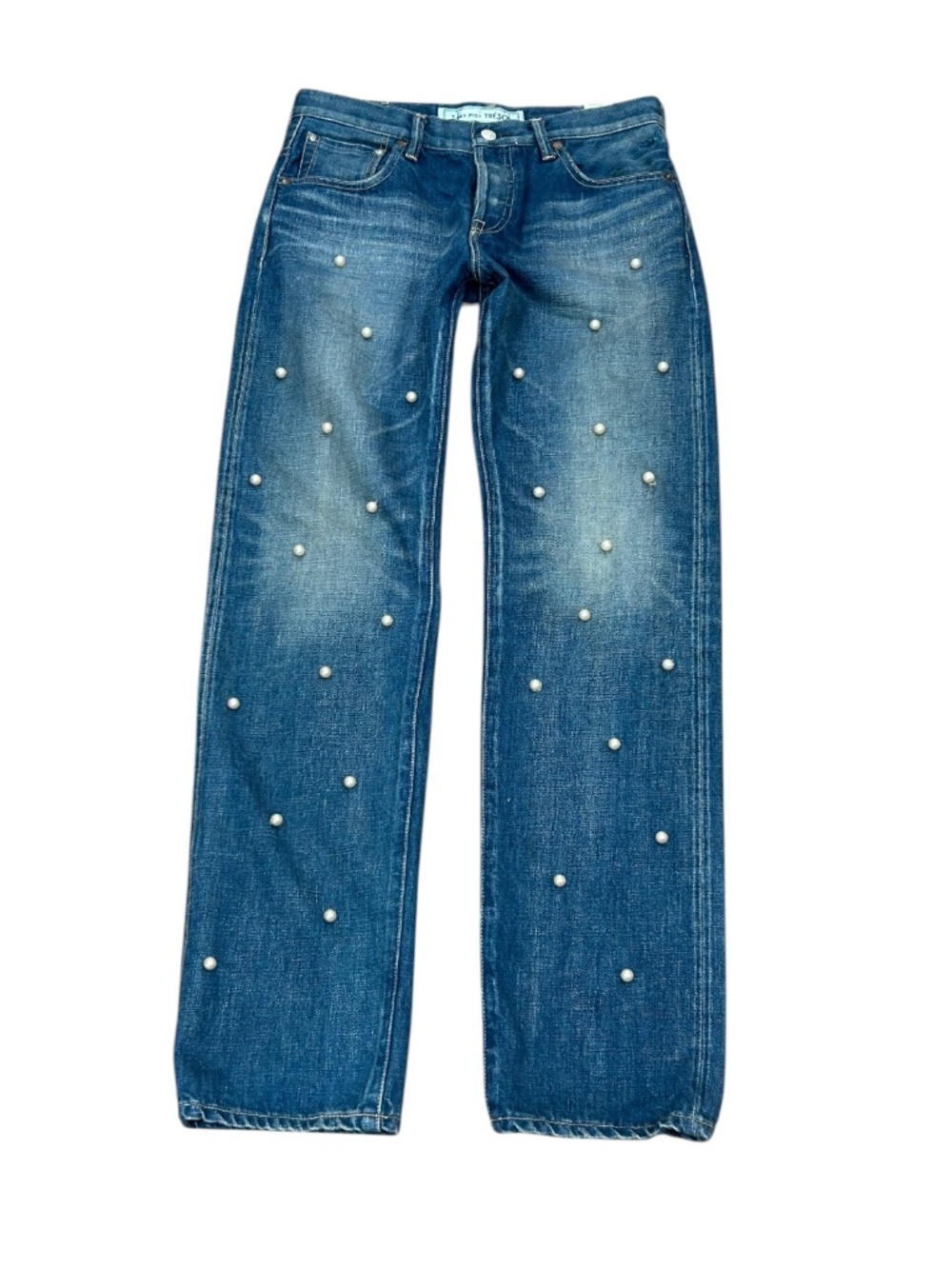 Tu Es Mon Tresor Pearl Embellished Jeans Women's Size 1
